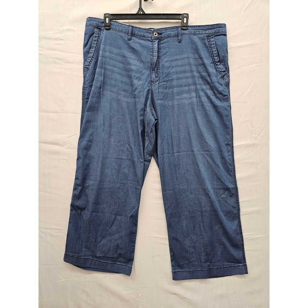 Nine West Jeans Womens 20W Wide Leg Pant Blue Blaze SLNWB3130 New